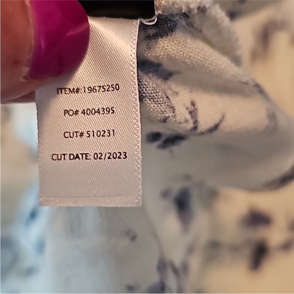 NWT TORRID Rayon Slub Waist Detail Blouson Sleeved Blouse in Floral White 2X - Picture 8 of 11